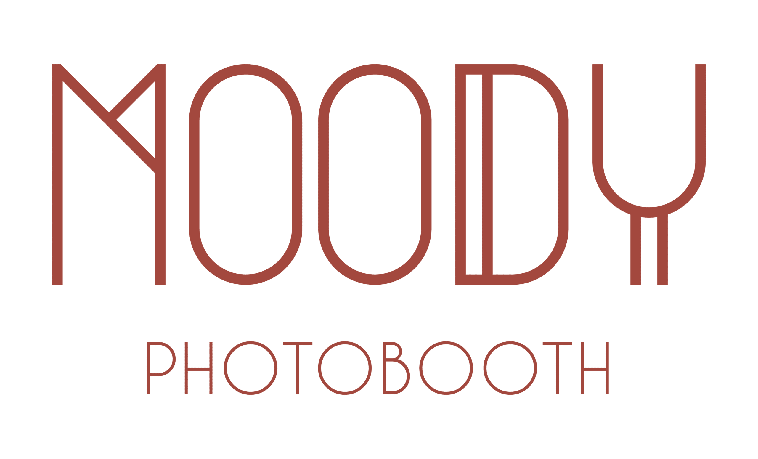 Logo moody photoboothTerracotta