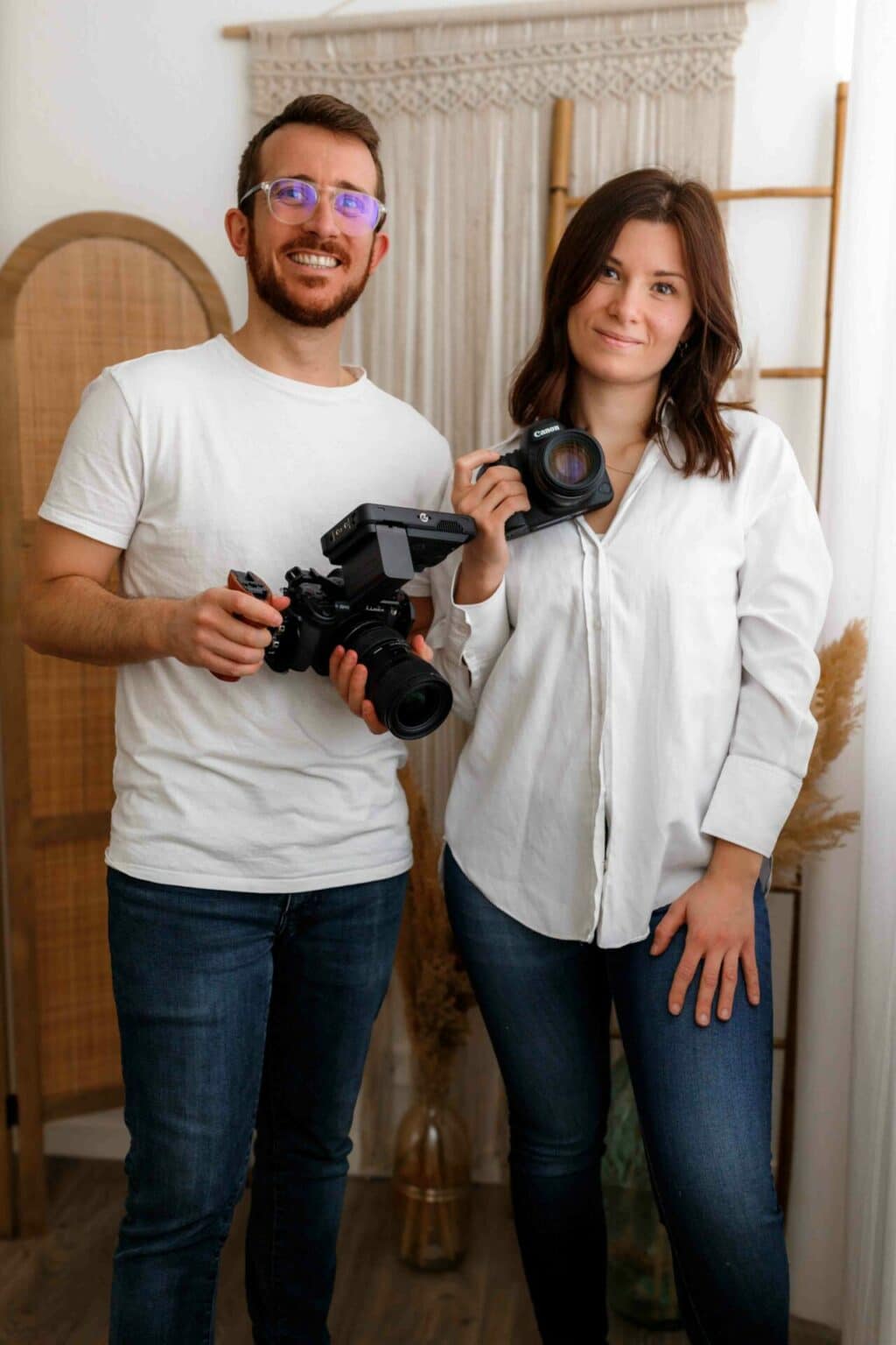 David et Élodie, fondateurs de Moody Photobooth à Antibes